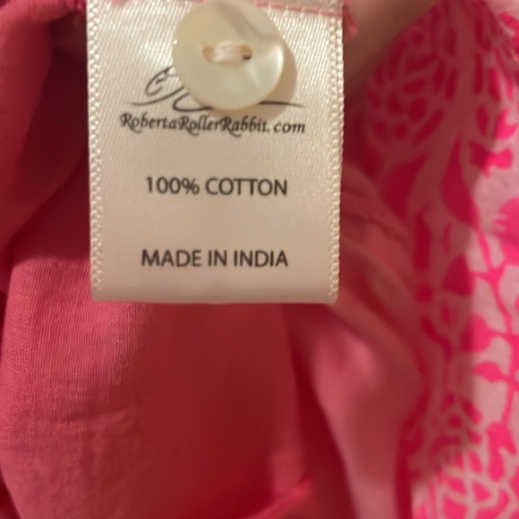 Roberta Roller Rabbit Pink Buttoned caftan - Picture 6 of 7